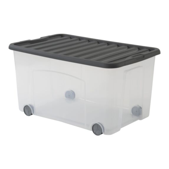 Bac rangement plastique Roller Ventilo 50L 58x38x31cm - SUNDIS