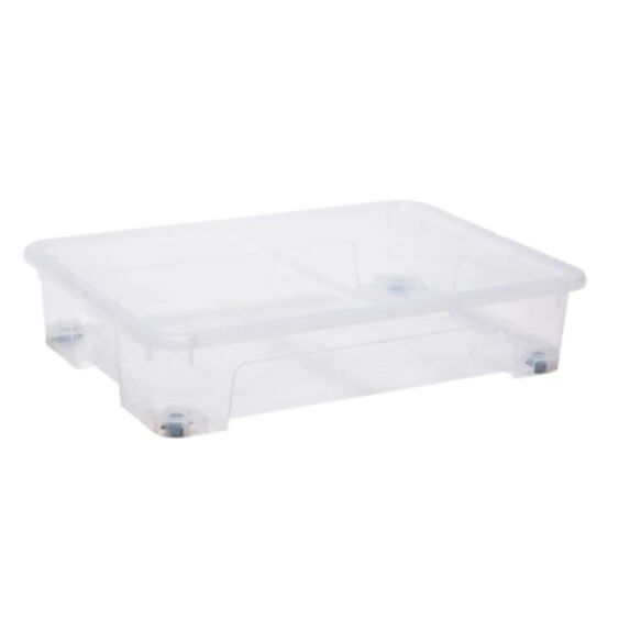 Bac de rangement dessous de lit Viewbox 50 L transparent - SUNDIS