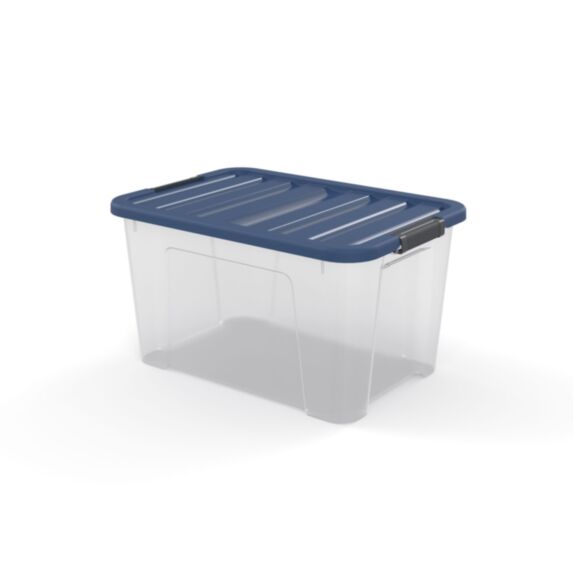 Boite de rangement Wave Box L 55,5x39x30,5cm bleu 45L - SUNDIS