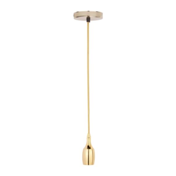Suspension cordon électrique chic H100 cm métal doré - OSTARIA