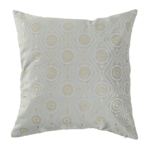 Coussin Hélios gris/doré 45x45cm - OSTARIA
