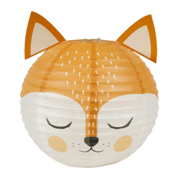 Boule japonaise Renard orange/blanc Ø35 cm - OSTARIA