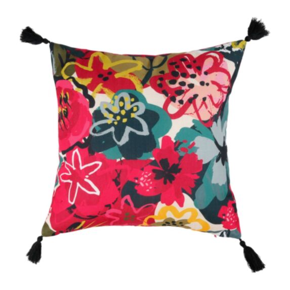 Housse de coussin carrée Fleurs 40 x 40 cm - OSTARIA