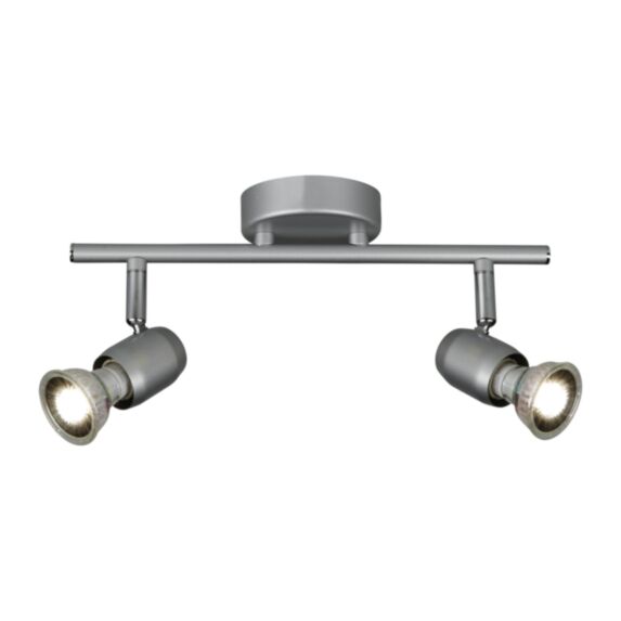 Spot double Galac métal argent 30x13cm - OSTARIA
