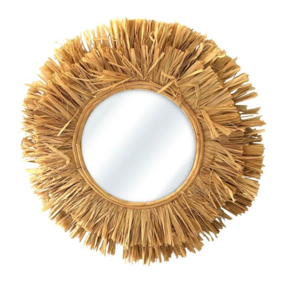 Miroir rond Rafia Ø48 cm - OSTARIA