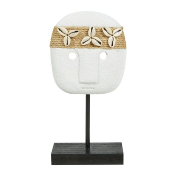 Décoration à poser Vaiana 13 x 8 x 26 cm résine blanc - OSTARIA