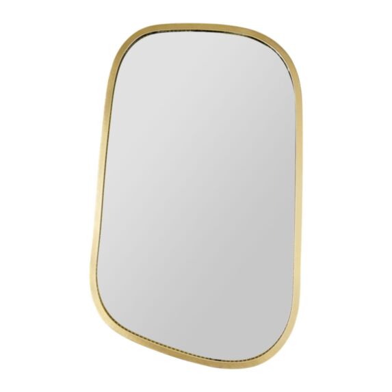 Miroir Organique doré métal 32x51cm