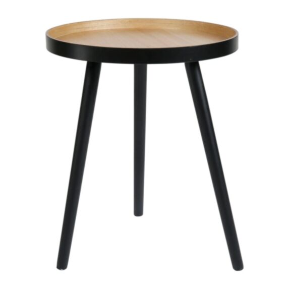 Table d'appoint Tripode Ø40 x H49 cm bois noir - OSTARIA