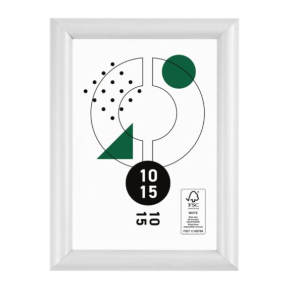 Cadre photo Onyx blanc 10 x 15 cm - OSTARIA