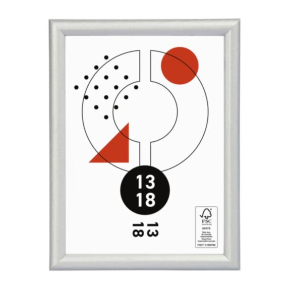 Cadre photo Onyx argent 13 x 18 cm - OSTARIA