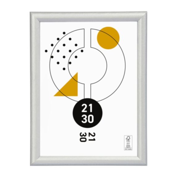 Cadre photo Onyx argent 21 x 30 cm - OSTARIA