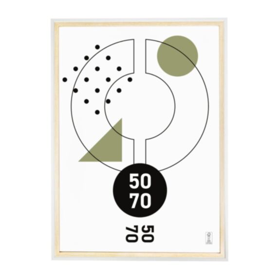 Cadre photo Cali bois/blanc 50 x 70 cm bois - OSTARIA