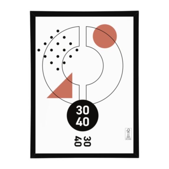 Cadre photo Marco clip noir 30 x 40 cm PVC - OSTARIA