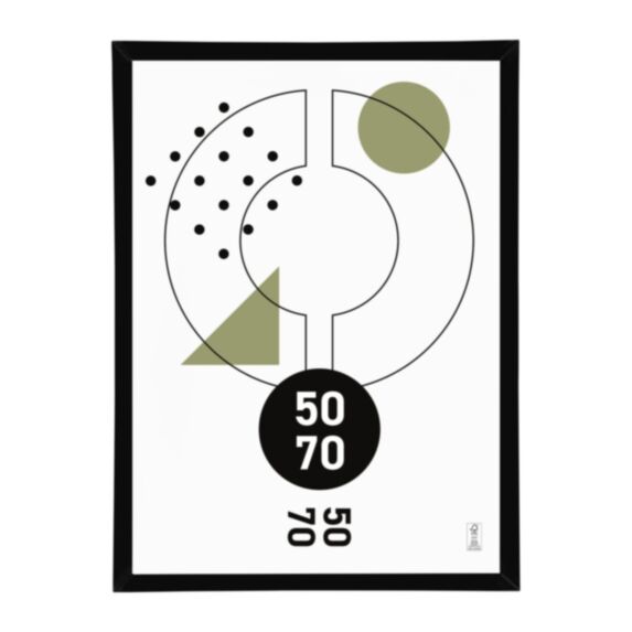 Cadre photo Marco clip noir 50 x 70 cm PVC - OSTARIA