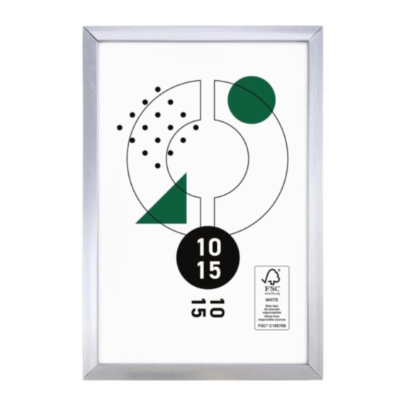 Cadre photo Marco clip argent 10 x 15 cm PVC - OSTARIA