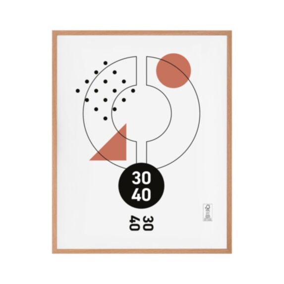 Cadre photo Marco clip bois 30 x 40 cm PVC - OSTARIA