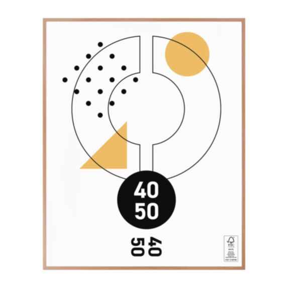 Cadre photo Marco clip bois 40 x 50 cm PVC - OSTARIA