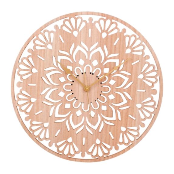 Horloge Rosa 50 cm bois naturel - OSTARIA