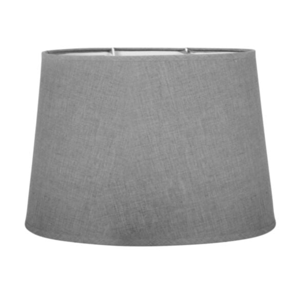 Abat-jour ovale 31 x 31 x 20,5 cm gris - OSTARIA