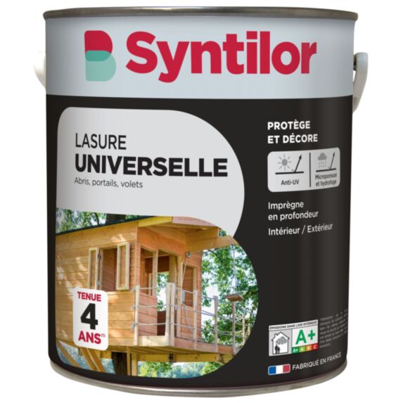 Lasure universelle 4 ans chêne moyen 5L - SYNTILOR