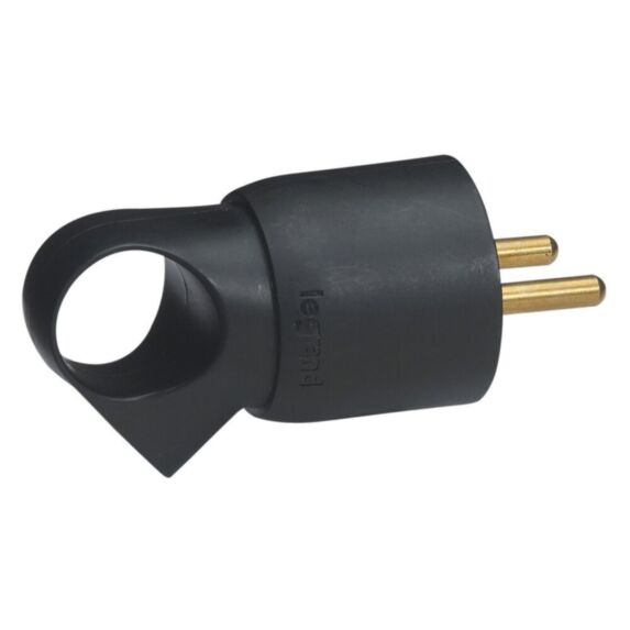 Fiche électrique 2P+T 16A plastique - LEGRAND
