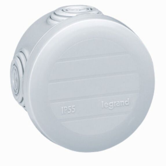 Boîte de dérivation étanche ronde 4 entrées ip55 plexo ø60mm - LEGRAND