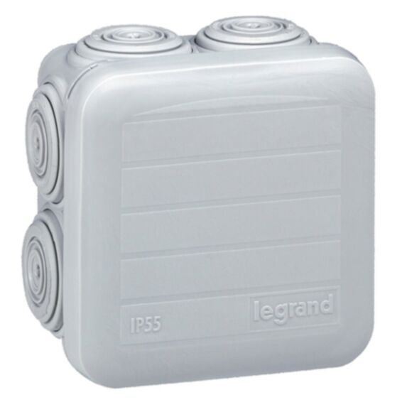 Boîte de dérivation étanche carrée 7 entrées IP55 Plexo 65x6 - LEGRAND