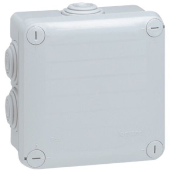 Boîte de dérivation à embouts à entrée directe 80x80mm gris - LEGRAND