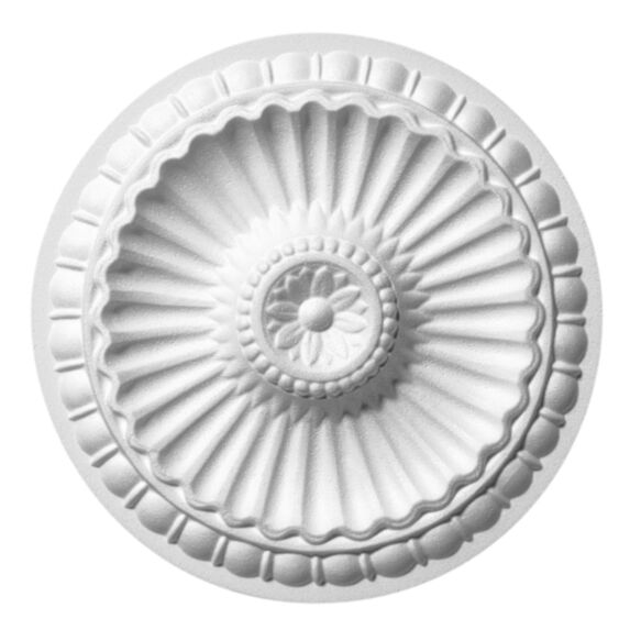 Rosace de plafond adhésive Désiré Ø28 cm blanc - DECOSA