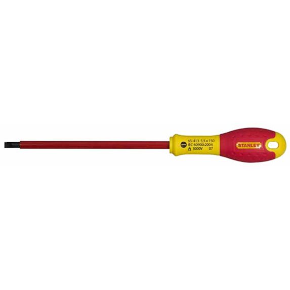 Tournevis électricien isolé 1000V 3,5x75mm - STANLEY