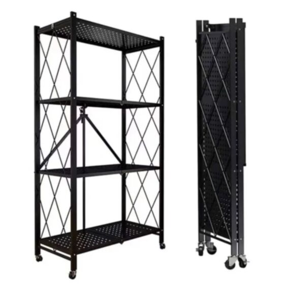 Étagère pliable 3 bacs avec ardoise 33x55x91cm