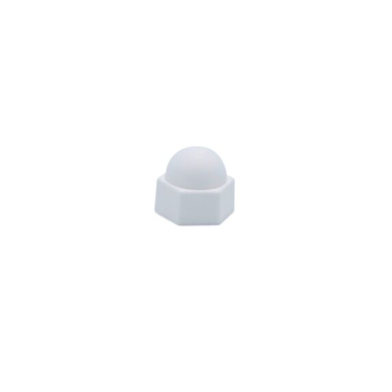Cache écrou vis hexagonale M10 plastique blanc X8