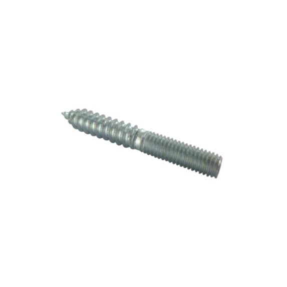 Vis assemblage double filet M8x60mm acier brut x4