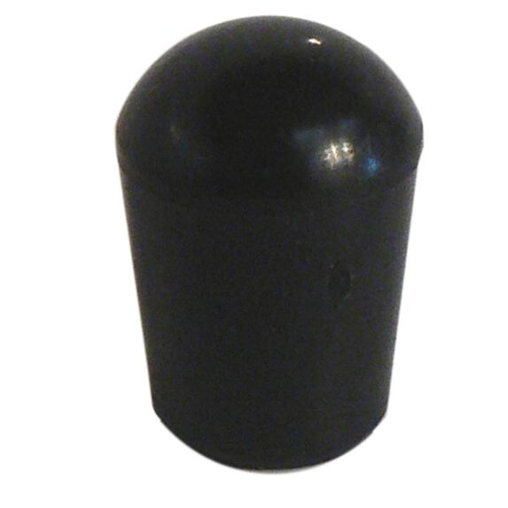 Embout rond enveloppant d25 plastique noir x4