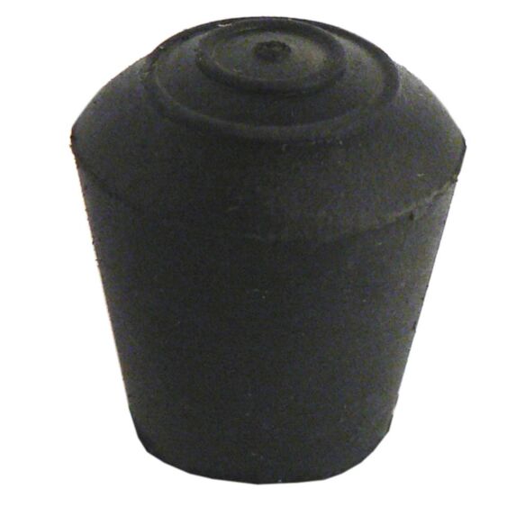 Embout rond extérieur caoutchouc noir d12 x8