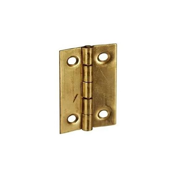 Charnière rectangulaire pour meuble en laiton poli 25x18mm - CIME