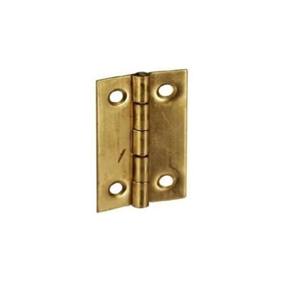 Charnière rectangulaire pour meuble en laiton poli 30x19mm - CIME