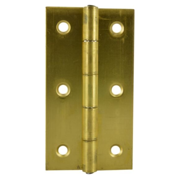 Charnière rectangle 90x50mm laiton poli