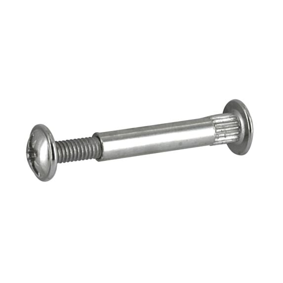 Ferrure de liaison D5 L27mm acier nickelé x4