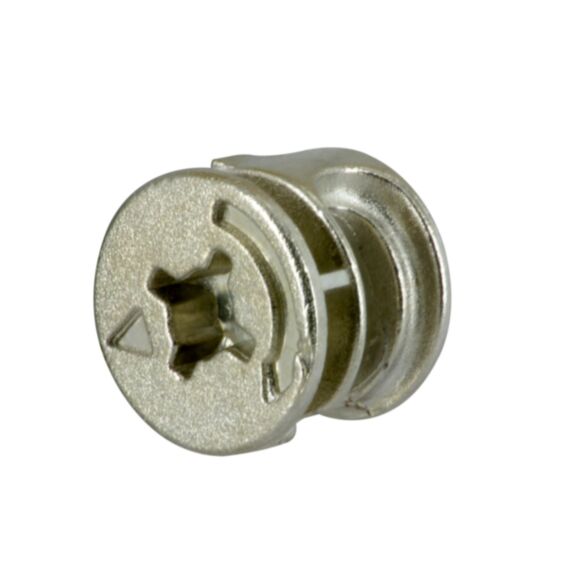 Assembleur excentrique D15mm H12.5mm zamak nickelé x8