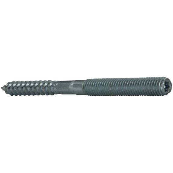 Vis double filet M8 D10mm L100mm acier x4