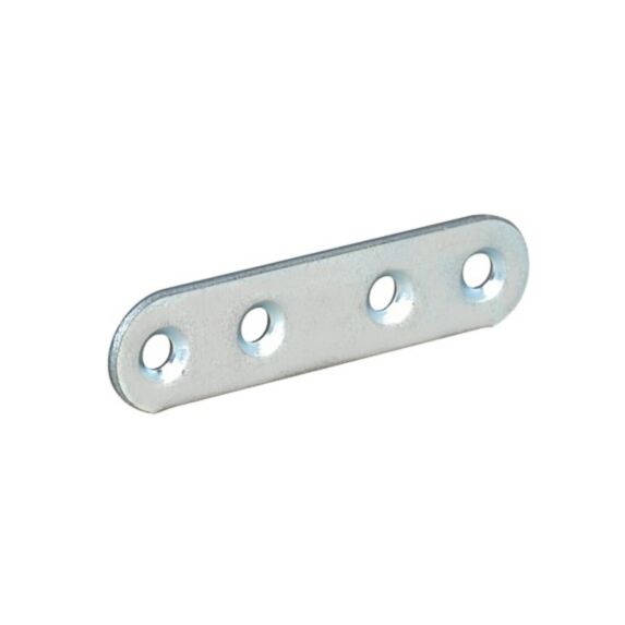 Patte assemblage bout rond inox 80x15 x4