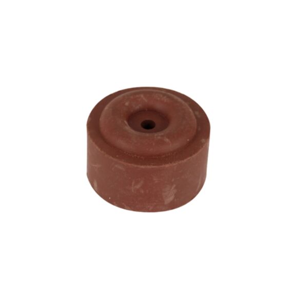 Butée de porte simple caoutchouc Ø40mm rouge 13,5x4x7cm - CIME