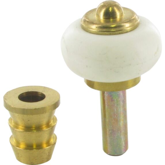 Butoir sol laiton verni D30x22mm blanc - CIME