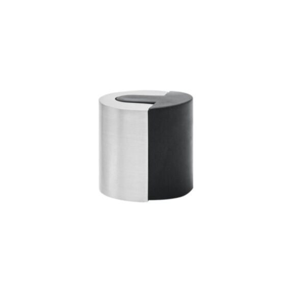 Butée de sol cylindrique Ø40 x H40 mm à visser zamak argent - CIME