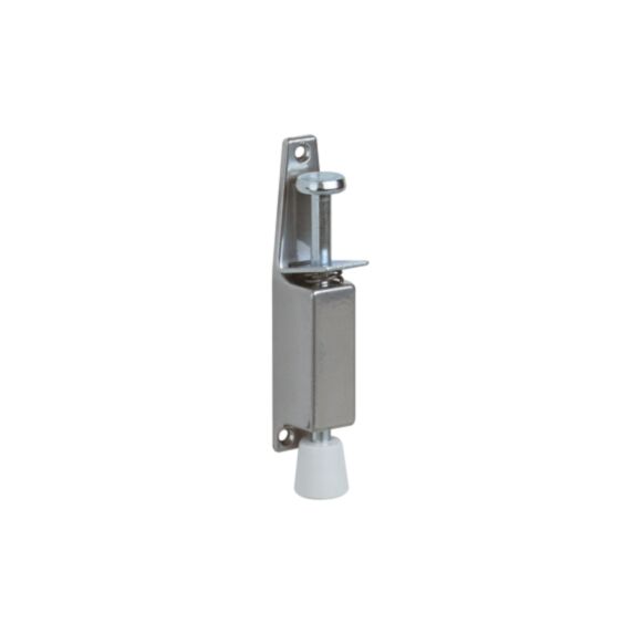 Arrêt de porte acier 25x130x30mm gris aluminium blanc - CIME