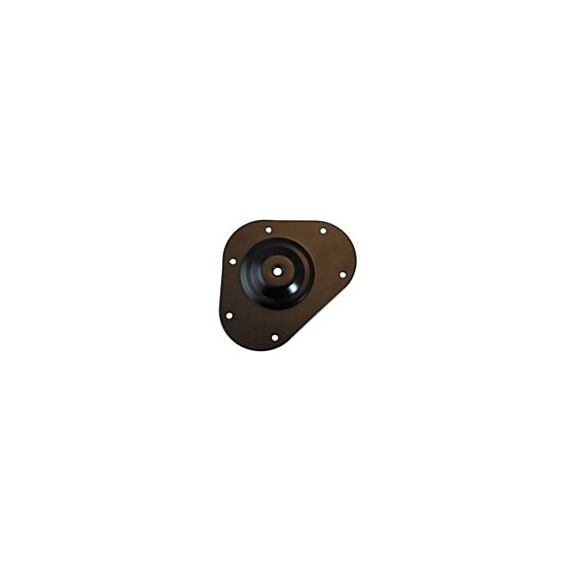 Platine pied 155x120 vis m10 acier noir