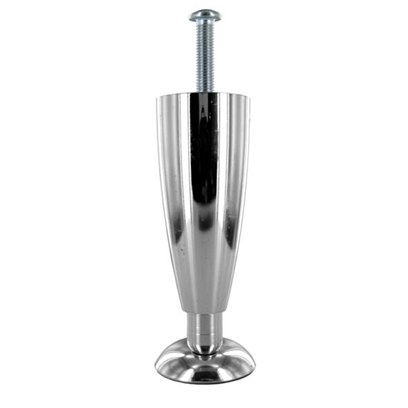 Pied meuble D50 H.115mm réglable plastique chromé