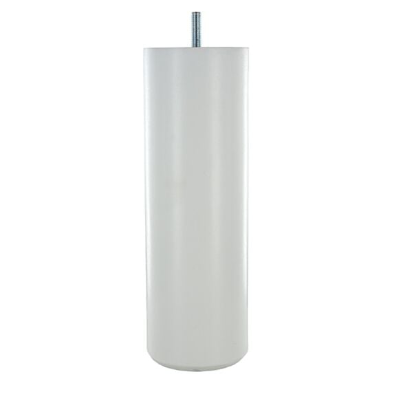 Pied cylindrique hêtre laqué blanc D68mm H200mm - CIME