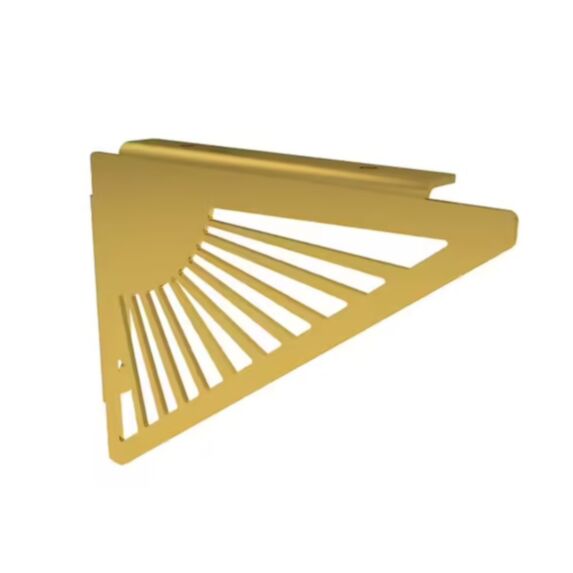 2 équerres triangle Soleil 206 x 156 mm acier doré - CIME